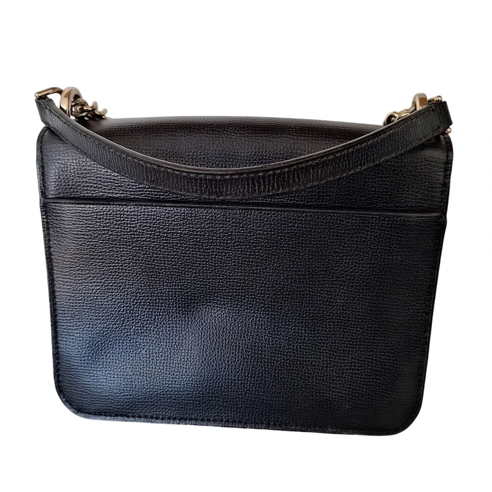 Kate Spade New York Carson Convertible Crossbody Shoulder Leather Bag Black